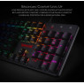 Redragon K589 Shrapnel RGB Backlit Low Profile Wired Mechanical Gaming Keyboard, 104 Keys, Anti-ghosting, Red Switches, USB 2.0, Black | Shrapnel K589RGB